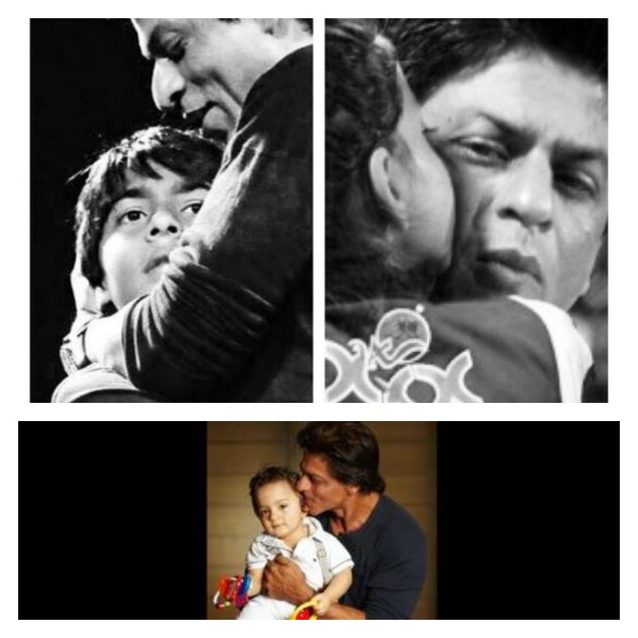 Cute Picture of SRK with Aryan, Suhana and AbRam