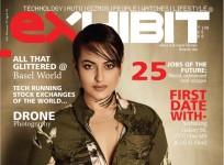 Sonakshi Sinha on the cover page of Exhibit magazine