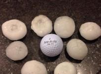 Golf-ball-sized hail in St Louis