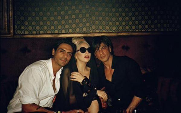 Shah Rukh Khan, Arjun Rampal with Lady Gaga When Aishwarya Rai, Salman Khan, SRK and Other B-Town Stars Meet Foreign Celebs