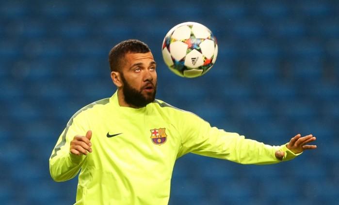 Alves is currently on the final year of his contract with Barcelona Dani Alves
