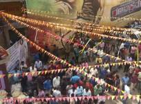 Crowd at Santhosh Theatre