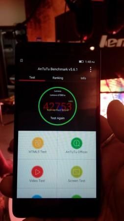 Lenovo A7000 Live benchmark Lenovo A7000 Live benchmark