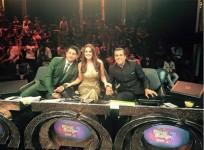 Marzi Pestonji, Preity Zinta, Chetan Bhagat on 'Nach Baliye 7' sets