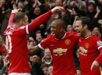 Wayne Rooney Ashley Young Juan Mata Manchester United