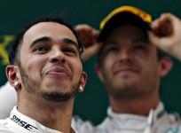 Mercedes drivers Lewis Hamilton and Nico Rosburg
