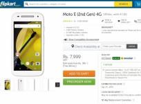 Motorola Moto E (2 Gen) 4G-LTE Pre-Order Service Goes Live on Flipkart; Price, Specifications