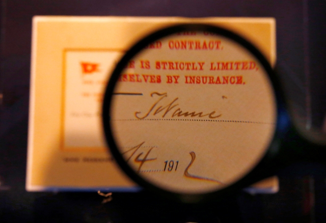 The only known surviving first class ticket from Titanic. The Titanic Remains