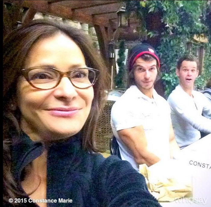 Regina, Mingo and Travis at table read Regina, Mingo and Travis at table read