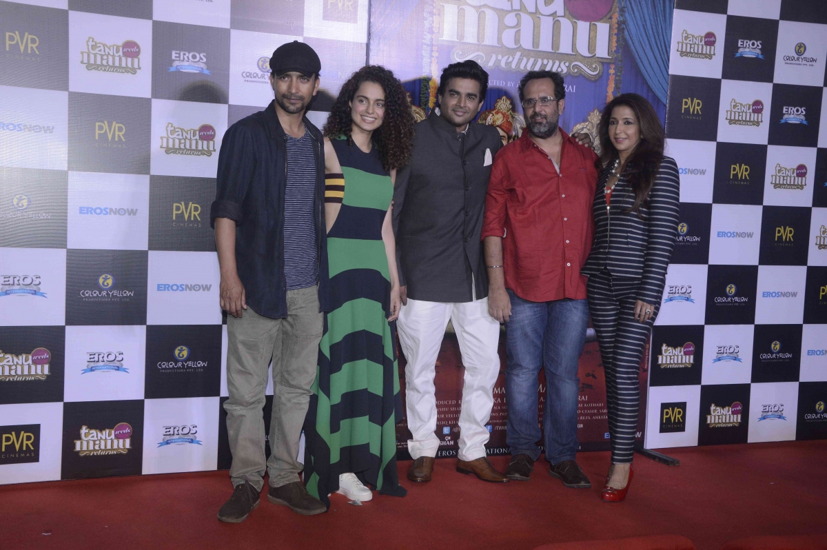 'Tanu Weds Manu Returns' Trailer Launch 'Tanu Weds Manu Returns': Kangana Ranaut, R. Madhavan Look Classy At Trailer Launch