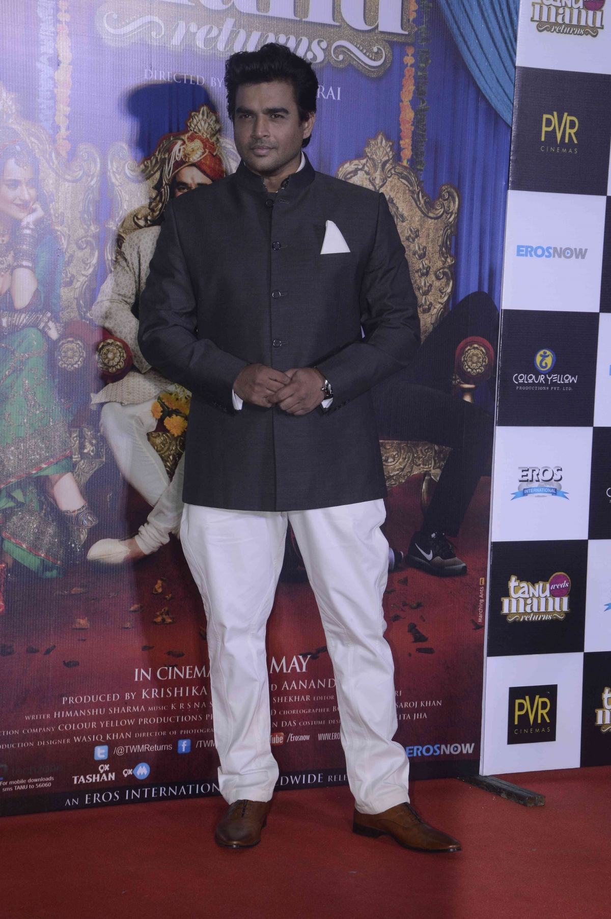 R Madhavan at 'Tanu Weds Manu Returns' Trailer Launch 'Tanu Weds Manu Returns': Kangana Ranaut, R. Madhavan Look Classy At Trailer Launch