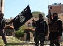 Isis fighters inside Yarmouk camp