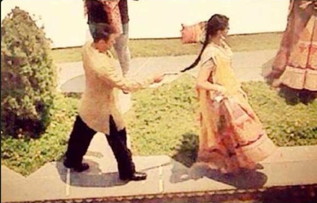 Salman Khan and Sonam Kapoor during a song sequence of salman Khan Sonam Kapoor