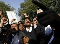 lawyer dead, protest