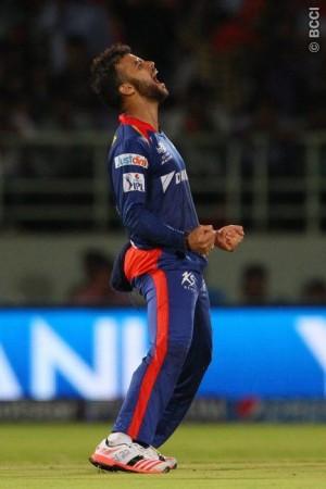 Delhi Daredevils skipper JP Duminy lets out a war cry after dismissing SRH captain David Warner in their IPL 2015 game JP Duminy Delhi Daredevils