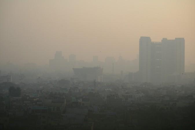 A view of west Delhi shows the dangerous levels of pollution in the capital of India. Delhi air pollution