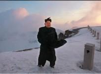 Kim Jong-un climbs mountain