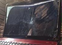 Denzel Michael's Smashed Laptop