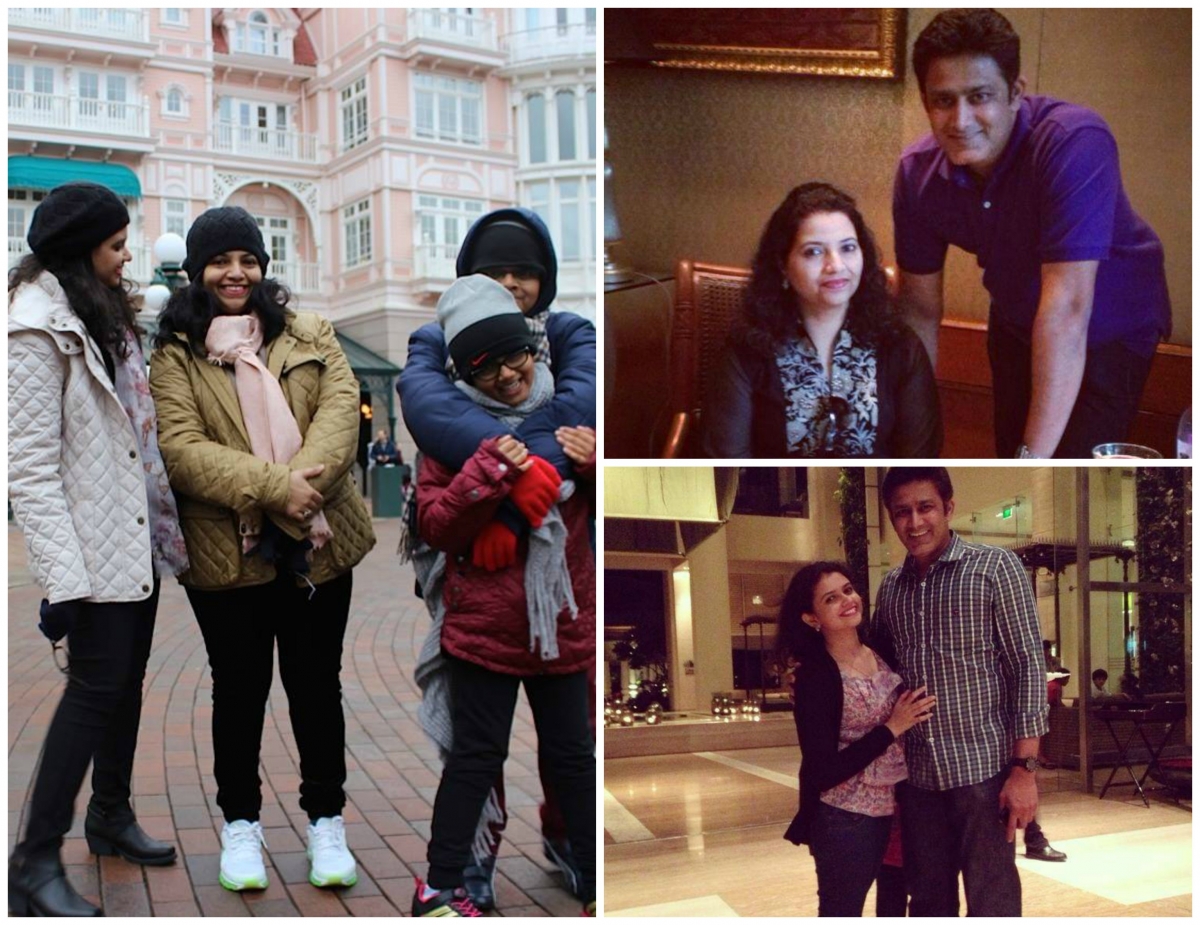 Anil Kumble with his family Anil Kumble with his family