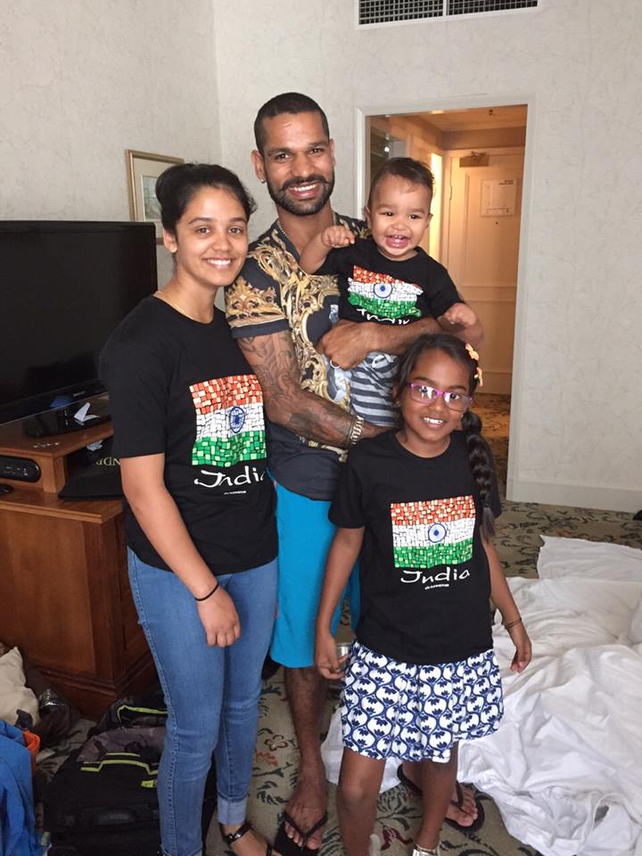 Shikhar Dhawan and Family Shikhar Dhawan and Family