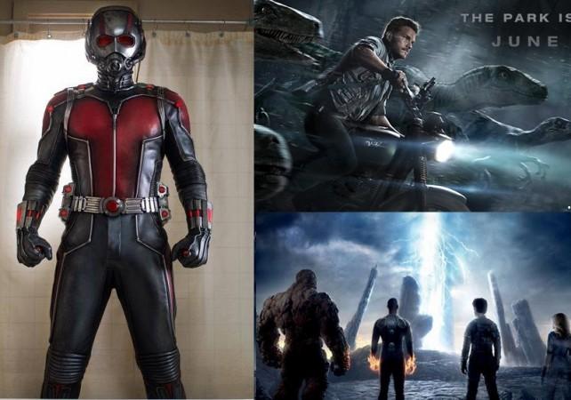 AntMan Jurassic World and Fantastic Four