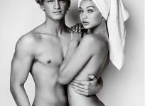 Gigi Hadid modelling with boyfriend Cody Simpson