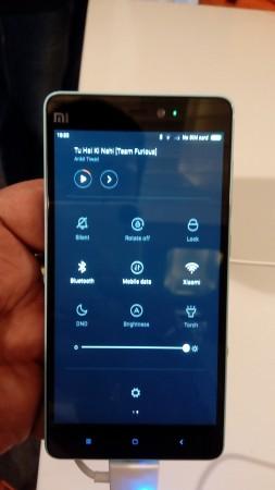 Xiaomi MI 4i notification menu Xiaomi MI 4i notification menu