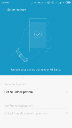 MI Band Screen Unlock MI Band Screen Unlock
