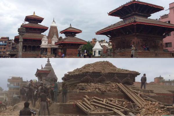 Before and After: Nepal Earthquake