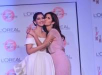 Sonam Kapoor, Katrina Kaif Share Hugs and Kisses At Cannes Festival