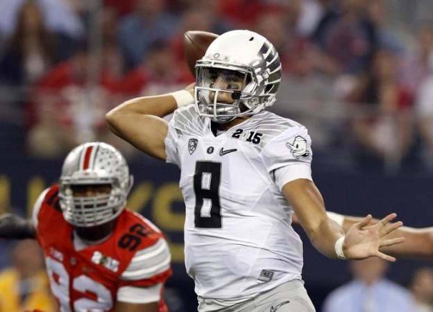 Oregon quarterback Marcus Mariota is a wanted man in the NFL draft Marcus Mariota