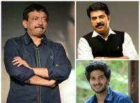 Ram Gopal Varma, Dulquer Salmaan and Mammooty