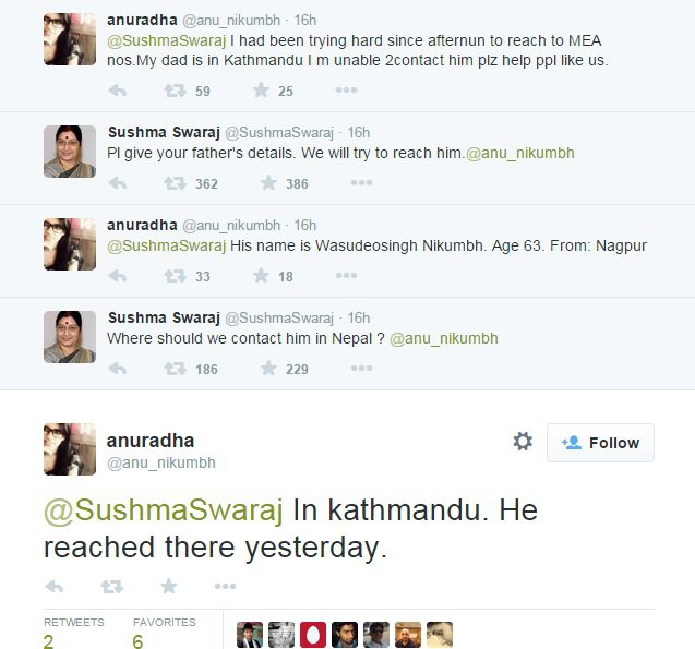 Social Media played a major role in tracing missing people in Nepal