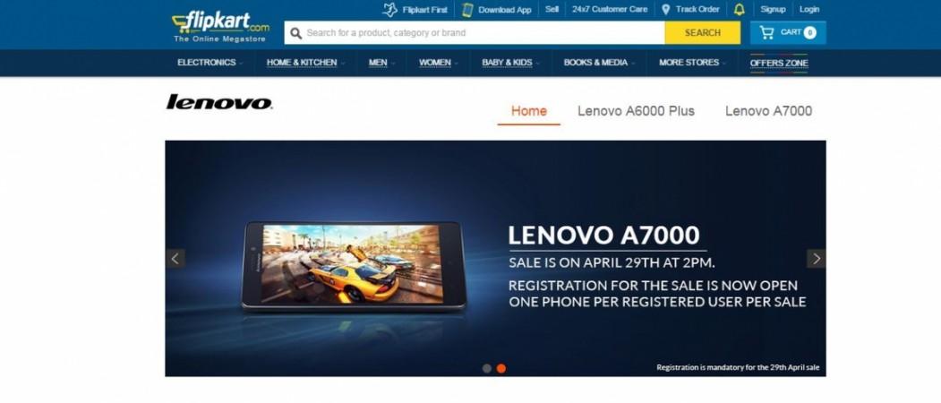 Lenovo A7000 Flipkart Flash Sale 3.0 to Start on 29 April