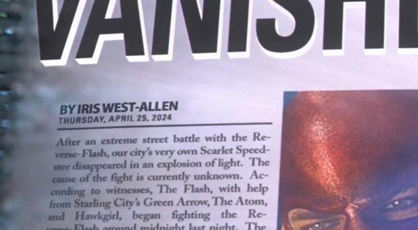 News article about The Flash written by Iris