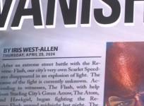 News article about The Flash written by Iris