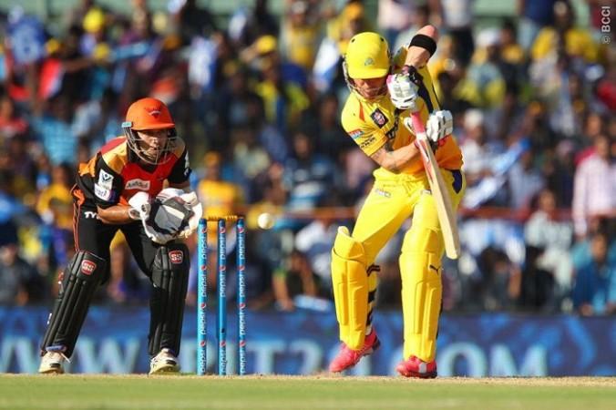 CSK opener Brendon McCullum took the game away from SRH the last time the two sides met in IPL 2015 Match 4 Brendon McCullum CSK Naman Ojha SRH