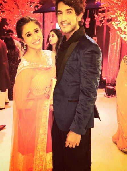 Kishwer Merchantt with Suyyash Rai at Karan Patel and Ankita Bhargava's sangeet ceremony Kishwer Merchantt and Suyyash Rai