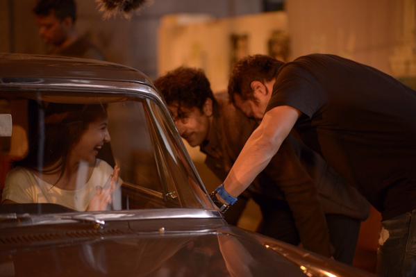 On-the-sets of 'Bombay Velvet' On-the-sets of 'Bombay Velvet'