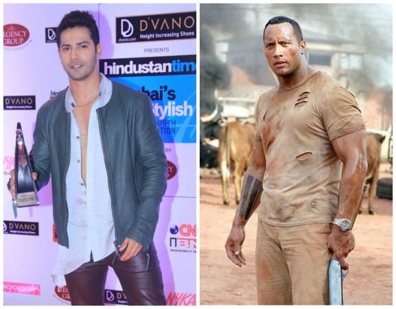 Varun Dhawan, Dwayne Johnson Varun Dhawan, Dwayne Johnson