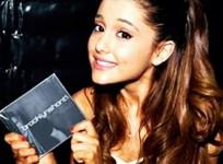 Ariana Grande with Evelyn Chopra's Album