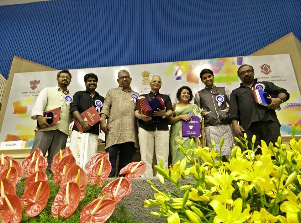 Indranil, Sanju Surendran, Tuhinabha Majumdar, Virender Kundu, Torsha, Ateesh and Joshy. 62nd National Film Awards 2015
