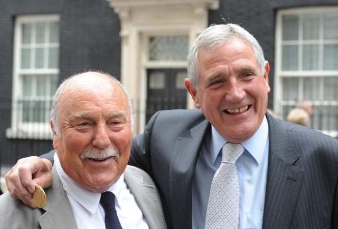 Jimmy Greaves (left) had undergone surgery following a minor stroke in 2012 Jimmy Greaves