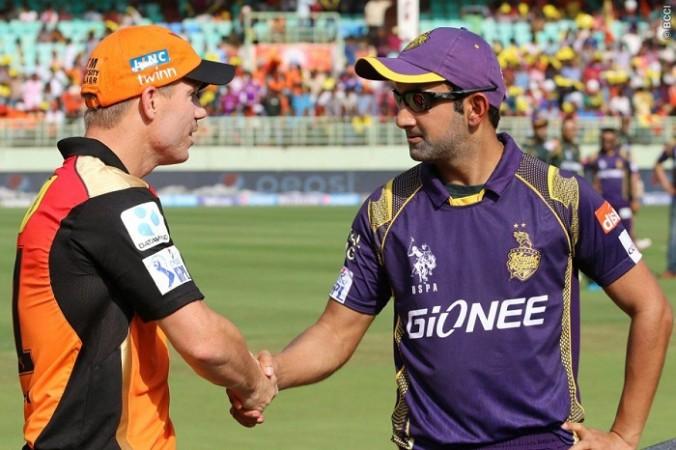 Both the captains David Warner (L) and Gautam Gambhir (R) would not want to lose this all-important fixture on Monday. Warner