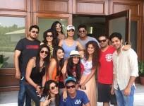 Raai Laxmi with friends on her birthday