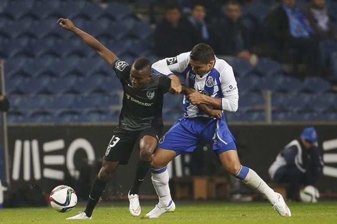 Mensah (left) has been impressive in his debut campaign for the Vitória Guimarães senior team Vitória Guimarães midfielder Bernard Mensah