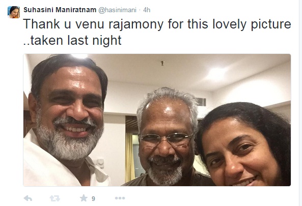 Suhasini Maniratnam with Mani Ratnam