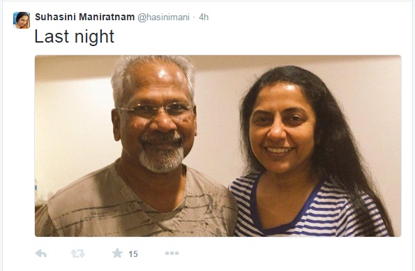 Suhasini Maniratnam with Mani Ratnam