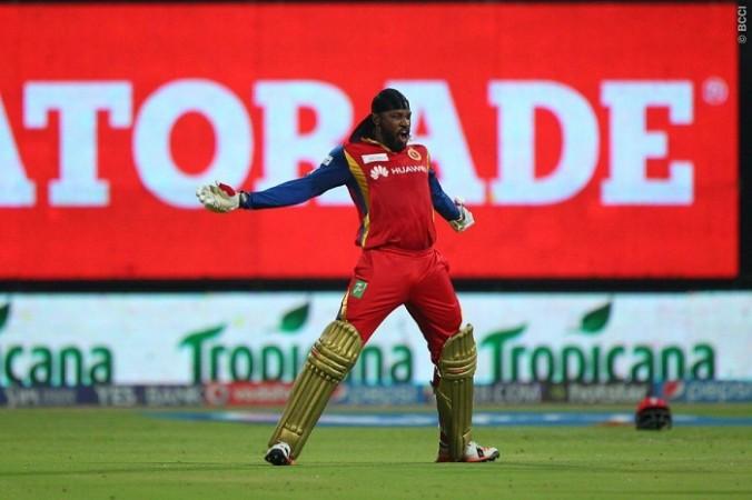 Chris Gayle smashed his 14th T20 century against KXIP on Wednesday. Chris Gayle