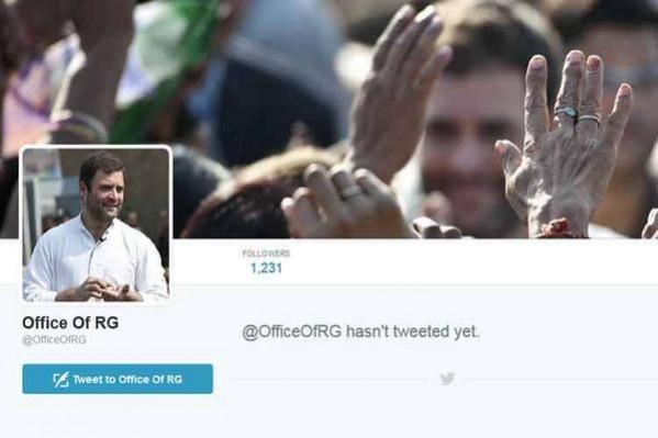 Rahul Gandhi's new Twitter Account Rahul Gandhi's new Twitter Account